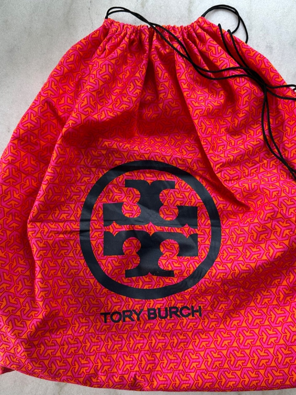 Tory Burch Black Pebbled Leather Crossbody Bag Gold Hardware Large Purse - Picture 13 of 13
